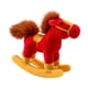 thumbnail image 2 of Caballo mecedor de peluche de 15 cm, juguete de granja, decoración, animal de peluche, adorable y tierno. rojo, 2 of 9