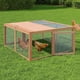 thumbnail image 1 of Yeshouse Gallinero plegable para conejos y gallinas, corral portátil con puertas superiores y laterales, ideal para interior y exterior, no requiere montaje, 1 of 7