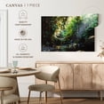 thumbnail image 5 of Elephant Stock Forest In Panama Wall Art - Horizontal Canvas Wall Art - Living Room Wall Decor - Nature Canvas - Black And Green Decor - 45" x 30", 5 of 8