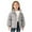 Gray, variant on Kids' Corduroy Puffer Jacket Boys Girls Stand-Up Collar Full Zip Padded Coat Pocketed Warm Winter Outerwear 1-7Y