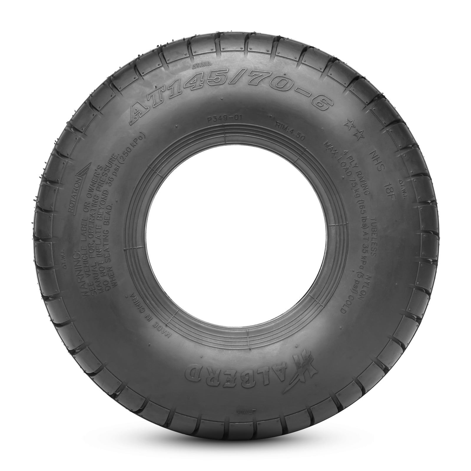 Set 2 HALBERD 145/70-6 4PR Go Kart Street Mini Bike ATV Tires, 145 70-6 Off-road Tires, Tubeless