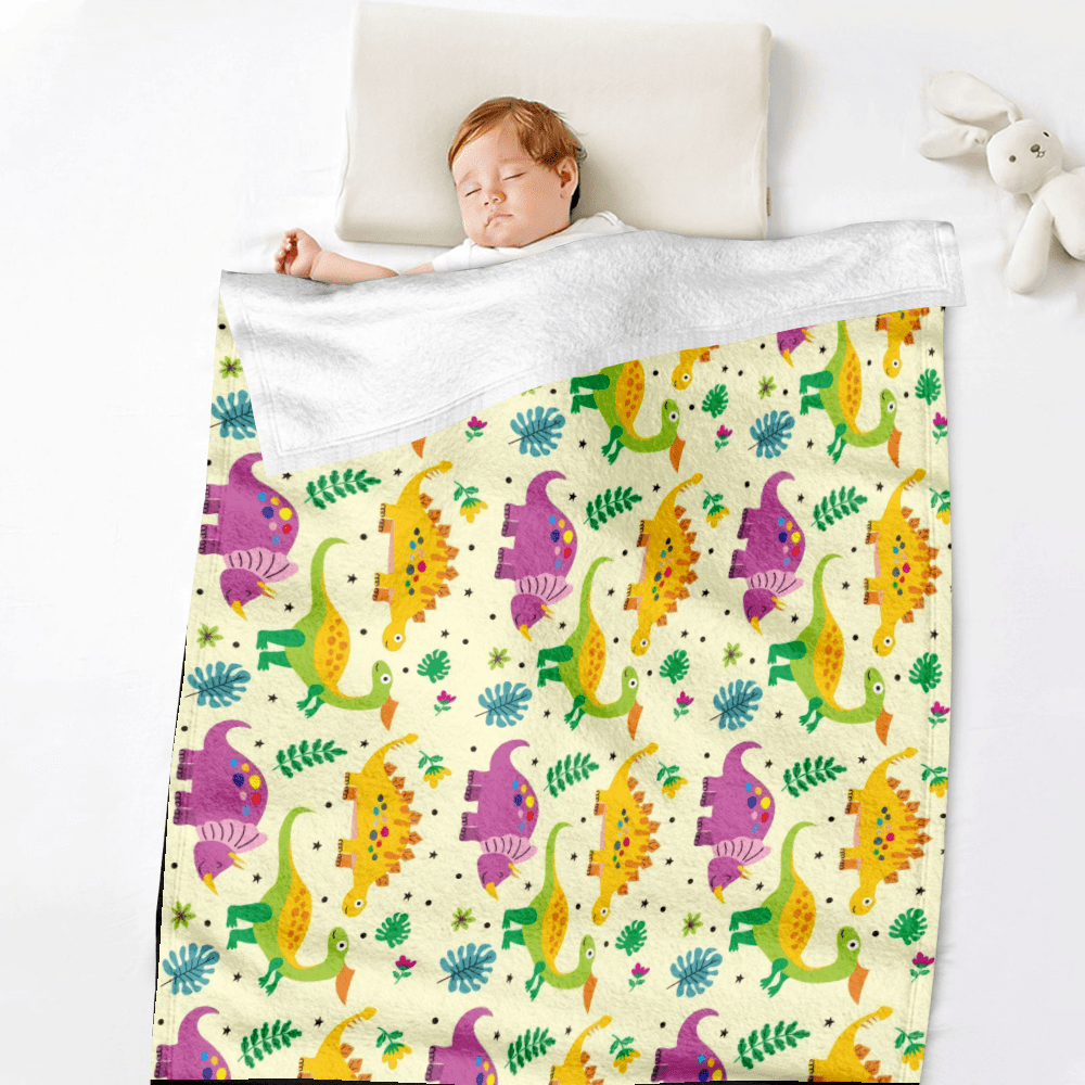 Blanket Cartoon Dinosaurs Printed Super Soft Baby Blanket Washable  Lightweight Luxurious Cozy Warm Fabric for Couch Sofa Bed Chair -  