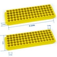 thumbnail image 2 of CryoKing 20Pcs Tube Rack, Microcentrifuge Tube Rack, 80-Well One Side Centrifuge Test Tube Rack Holder for 1.5-2.0ml Lab Centrifuge Tubes, 80 Holes (Assorted Colors), 2 of 2
