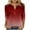 Red, variant on ZUKMRJPC Women's Casual 3/4 Sleeve T Shirts Gradient Color Button V Neck Tunic Shirts Loose Fit Comfortable Cotton Basic Tee Tops