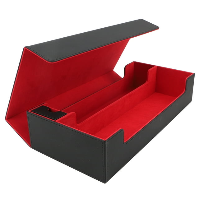 CAJA DE ALMACENAMENTO DE TARJETAS DE CUERO PU CIERRE MAGNÍTICO DE GRAN CAPACIDAD PARA MÁS DE 550 TARJETAS DE JUEGO