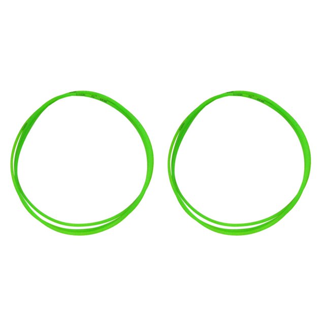 4Pcs Round Belting Riding Cycling Training Table Transmission Roller Platform PU Belt 5MM for Drive Transmission,4 x Riding Platform Belt,Green