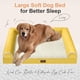 thumbnail image 2 of Cama Ortopédica para Perro Pequeño Lavable: Cama con Respaldo para Perros de Tamaño Pequeño, Espuma de Celda de Huevo, Sofá Impermeable con Funda Removible - Jengibre, 2 of 7