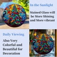 thumbnail image 4 of Colorful Christmas Pine Tree Stained Glass Suncatcher Window Hangings Colored Handmade Glass Suncatcher Crafts Kits for Indoor Garden Christmas Decoration 16x16cm(4), 4 of 7