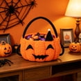 thumbnail image 6 of THOPBPRK Candy Basket for Halloween Decorations, Portable Storage Bag, Soft Fabric Seasonal Decor for Home Parties, Festive Fall Yard, 6 of 6