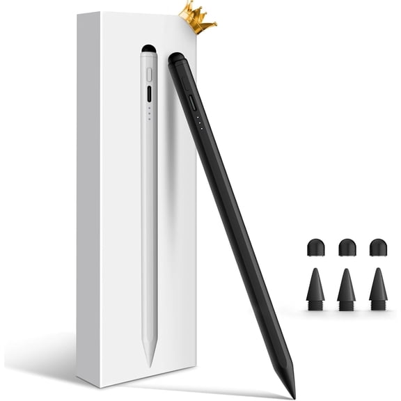 Antier Stylus Pen for Apple iPad (2018-2025), USB-C Fast Charge iPad Pencil with Tilt Sensitivity & Palm Rejection, Dual-Tip Apple Pencil Alternative for iPad Pro/Air/Mini