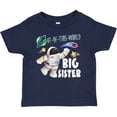 thumbnail image 3 of Inktastic Out of this World Big Sister Astronaut in Space Girls Baby T-Shirt, 3 of 5