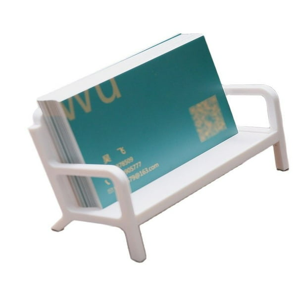 Titular de la tarjeta de visita de la figura del banco, tarjetero de estilo moderno Simple, tarjetero de identificación, adorno de negocios, regalo, tarjetero de mesa de escritorio JFHHH pequeña