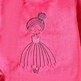 thumbnail image 5 of NOLDARES Toddler Kid Girl 2 Piece Winter Clothes CartoonPrint Long Sleeve Soft Sweatshirt and Pants Outfits Clothing(Hot Pink,5-6 Y), 5 of 7