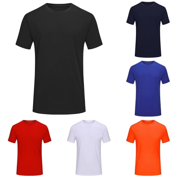 Men T Shirt Basic Loose Tshirt for Men Short Sleeve Mens Clothing