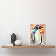 thumbnail image 2 of Polygon Colour Penguin Folk Art Artwork Framed Wall Art Print A4, 2 of 4