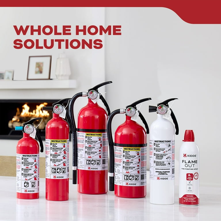 Kidde Fire Extinguisher for Vehicles, Single-Use, Dry Chemical