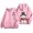 Pink, variant on HGIEYS Womens Zip Up Hoodies with Pockets 2026 Fall Winter Casual Long Sleeve Hooded Sweatshirts Y2k Track Travel Jacket