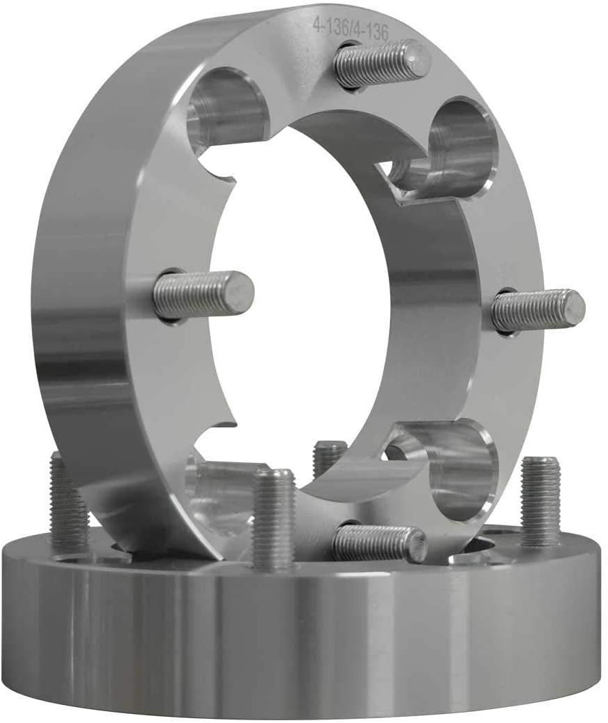 50 Caliber Racing Billet Wheel Spacers – 4x137, 12x1.5, 2” Thick, Pair, Honda Talon 1000R / 1000X