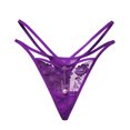 thumbnail image 2 of HaoXianJian Women G-String Lace Thongs T-back Sheer Mesh Low Waist Breathable Cheeky Underwear Panties Stretch Underpants, 2 of 4