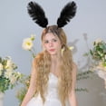 thumbnail image 5 of Hsqqdc Feather Black Moth Antenna Headband Insect Hair Accessories, 1 Piece, 5 of 7