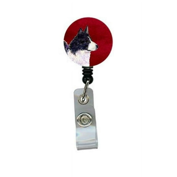 Carolines Treasures SS6018BR Karelian Bear Dog Retractable Badge Reel or ID Holder with Clip