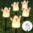 thumbnail image 1 of Luces de jardín fantasma brillantes - Set de decoración de Halloween alimentada por energía solar de 5, encendido/apagado automático, montaje de estaca en el suelo, 1 of 6