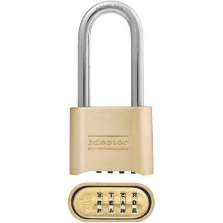 Master Lock Alpha Long Shackle Combination Padlock