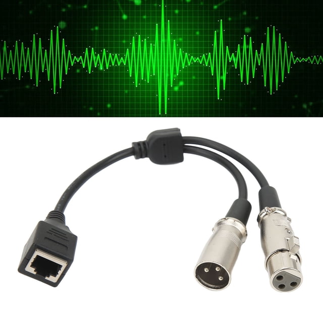 Cable Adaptador RJ45 A xlr, xlr 3 pin Cable máMa la transmisorio de la Señal Reduzca la Distorsión Reduzca la Pérdida de Señal para la Transmisión de la Señal de audio