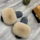 thumbnail image 5 of Zapatillas de piel para mujer, ropa de abrigo de verano para mujer, informales, de felpa, mullidas, planas, para el hogar, zapatos de exterior de moda para mujer, 5 of 5