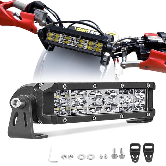 Barra de luces LED Lumimotor, 6 pulgadas, 7000 lúmenes, combo Spot Flood, 12-24 V