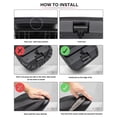 thumbnail image 6 of KBH Center Console Cover for Ford Explorer 2020-2026, PU Leather Middle Console Armrest Cover Protector for Car Accessories Interior, Black, 6 of 8