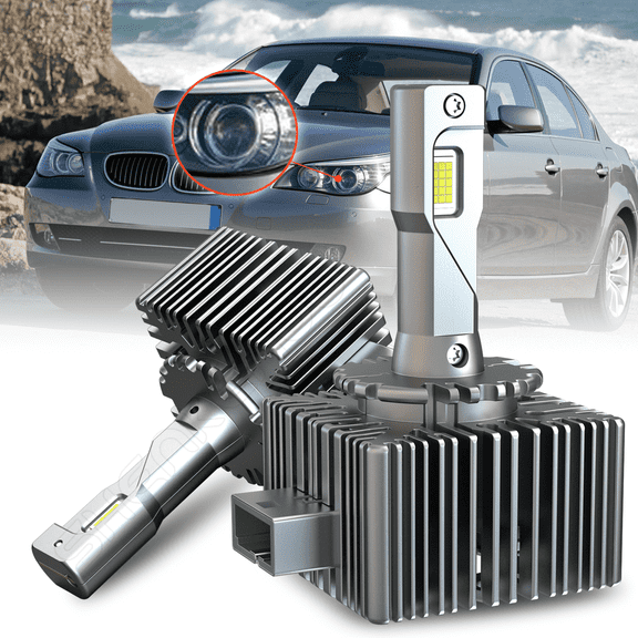 For BMW 520i 525i 528i 530i 535i D1S LED Headlight Hi/Lo Beam 6500K Bulbs Set 2