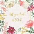 thumbnail image 3 of Grove, Beth 20x20 Black Modern Framed Museum Art Print Titled - All You Need is Love III, 3 of 5