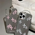 thumbnail image 3 of Compatible with iPhone Case,Luxury Makeup Mirror Cross Full Body Protection Soft Shockproof Cover Phone Case (White,iPhone 12), 3 of 6