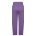 thumbnail image 5 of XFLWAM Women's Sweatpants Baggy High Waisted Straight Leg Lounge Pants Casua Lightweight Workout Athletic Pants Joggers with Pockets Purple M, 5 of 6
