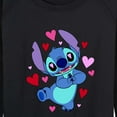 thumbnail image 3 of Lilo & Stitch - Heart Eyes Stitch - Women's Lightweight French Terry Long Sleeve Shirt, 3 of 5