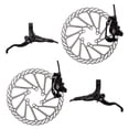 thumbnail image 1 of Clarks Brake Disc Clout-1 Hydraulic F&R with Lever 160 Black - HY-19-1FR160AMROW, 1 of 1