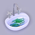thumbnail image 3 of Ceative Washbasin Paper Clips Holder, Plastic Paper Clips Holder with 12 Pcs Paperclips Magnetics for Home Office Bathroom Furniture, 1 Pcs, 3.34x2.44x2.95", 3 of 8