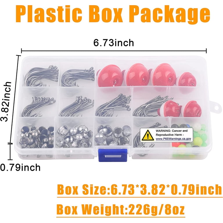 bobber fishing box Bobbers Tackle Kit, 186pcs Basic Fishing Tackle Set Included Fishing Hooks Bobbers Circle Octopus Hooks Sinker Weights Beginners Fishing Starter Kit for Trout Catfish Panfish : Sports & Outdoors The Northland Lite Lite-Bite Weighted Slip Bobber
