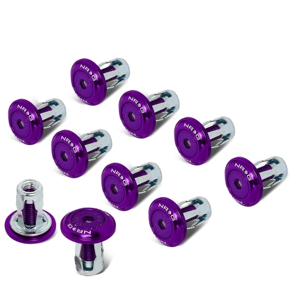 NRG Innovations NRG-FW-150PP NRG Innovations FW-150PP Aluminum 20mm Fender Washer Dress Up Kit 10Pcs w/Rivnut Tool