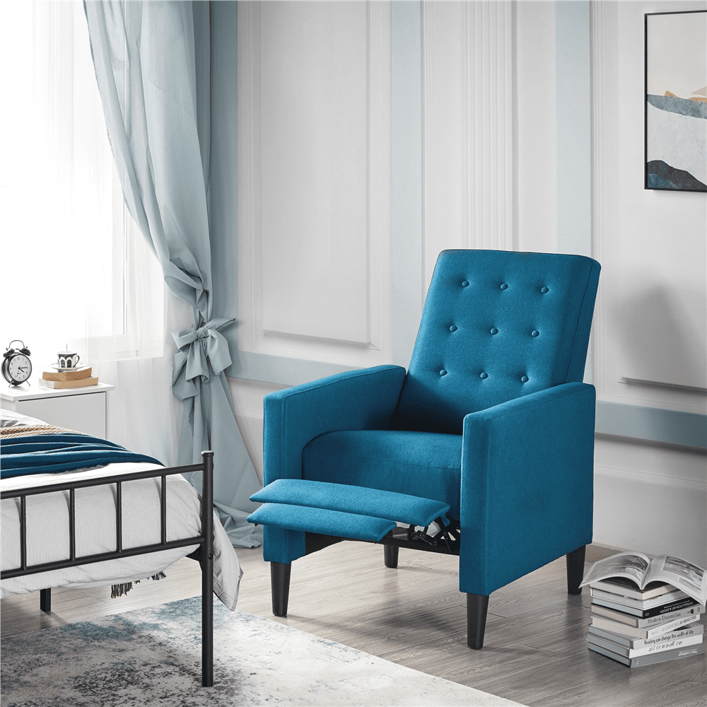 Renwick Fabric Recliner, Set of 2, Blue