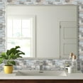 thumbnail image 5 of DEWOO 10-Sheet Peel and Stick Backsplash Wall Tile Self Adhesive, Stickon Tile for Kitchen Backplash, Bathroom Vanities, Fireplace Decor, Laundry Table, Stair Decals in Spruce Grey Rustic, 5 of 13