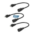 thumbnail image 1 of Cable de extensión DEWENWILS, 2 pies, 16 AWG, SJTW, resistente a la intemperie, paquete de 3, 1 of 7
