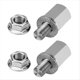 thumbnail image 1 of Adaptador de Enganche para Buje de Bicicleta, Adaptador de Eje Pasante M10x1.0, Conector Universal para Remolque de Bicicleta., 1 of 5