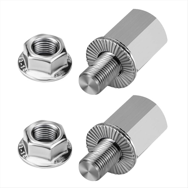 Adaptador de Enganche para Buje de Bicicleta, Adaptador de Eje Pasante M10x1.0, Conector Universal para Remolque de Bicicleta.