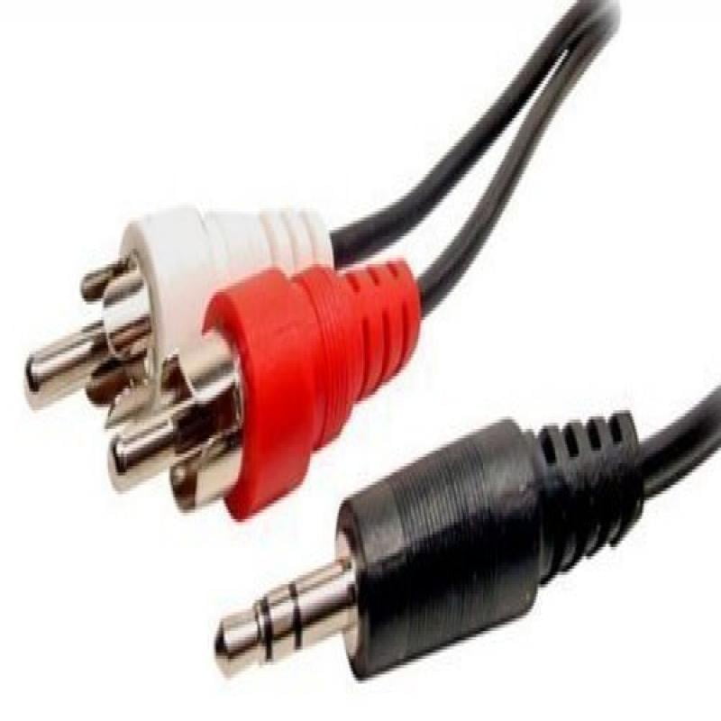 dash/surface mount 3.5mm auxiliary audio input jack rca adapter cable
