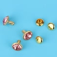 thumbnail image 4 of 10PCS Colorful Rhinestone Rivets Cap Stud For Diy Craft Decoration(pink Crystal), 4 of 9