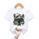 thumbnail image 3 of Camiseta de algodón con estampado de Jurassic Park para niños, regalo de cumpleaños, 1 a 10 años, divertida camiseta de dinosaurio, ropa para niños, 3 of 5