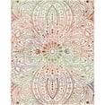 thumbnail image 1 of Unique Loom Lyon Floral Rainbow Gradient Rug 8' x 10' Rectangle Ivory/Pink, 1 of 10