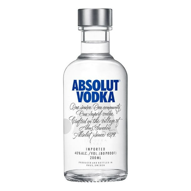 Vodka Absolut 200ml Botella 200ml | Walmart en línea